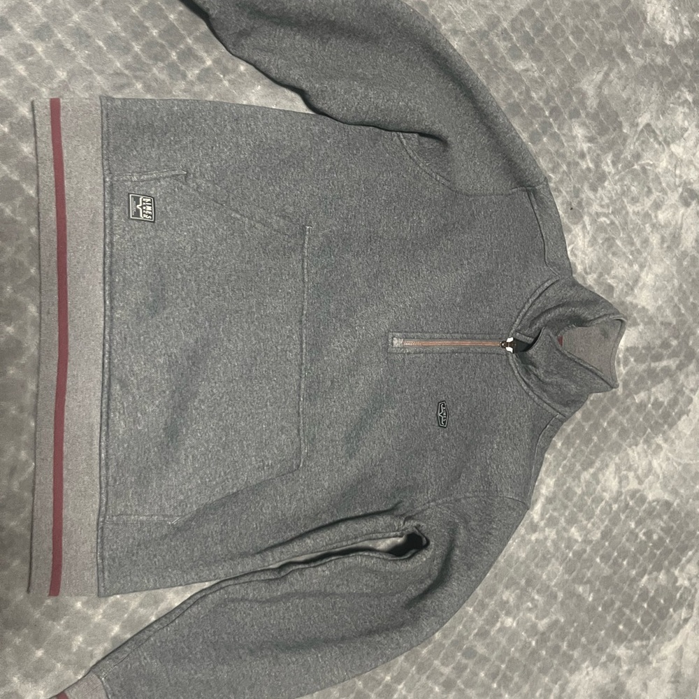Kimes Ranch Gray Zip-Up Sweater